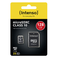 Intenso microSDXC 128 GB Class 10 + SD Adapter