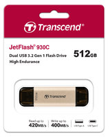 Transcend JetFlash 930C 512 GB USB 3.2 TLC 