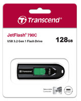 Transcend JetFlash 790C 128 GB USB 3.2 Typ-C Schwarz