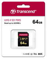 Transcend SDXC 700S 64GB UHS-II U3 V90 8K